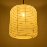 GLOBOSTAR® ROMINA 62001 Μοντέρνο Κρεμαστό Φωτιστικό Οροφής με Ντουί 1 x E27 AC 220-240V IP20 - Λευκό - Μ60 x Π60 x Υ65cm