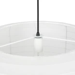 GLOBOSTAR® ROMINA 62001 Μοντέρνο Κρεμαστό Φωτιστικό Οροφής με Ντουί 1 x E27 AC 220-240V IP20 - Λευκό - Μ60 x Π60 x Υ65cm