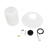 GLOBOSTAR® ROMINA 62002 Μοντέρνο Κρεμαστό Φωτιστικό Οροφής με Ντουί 1 x E27 AC 220-240V IP20 - Λευκό - Μ40 x Π40 x Υ42.5cm