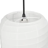 GLOBOSTAR® ROMINA 62002 Μοντέρνο Κρεμαστό Φωτιστικό Οροφής με Ντουί 1 x E27 AC 220-240V IP20 - Λευκό - Μ40 x Π40 x Υ42.5cm