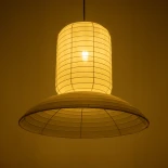 GLOBOSTAR® ROMINA 62003 Μοντέρνο Κρεμαστό Φωτιστικό Οροφής με Ντουί 1 x E27 AC 220-240V IP20 - Λευκό - Μ60 x Π60 x Υ51cm