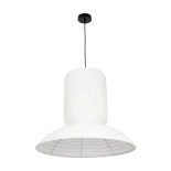 GLOBOSTAR® ROMINA 62003 Μοντέρνο Κρεμαστό Φωτιστικό Οροφής με Ντουί 1 x E27 AC 220-240V IP20 - Λευκό - Μ60 x Π60 x Υ51cm