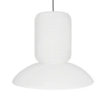 GLOBOSTAR® ROMINA 62003 Μοντέρνο Κρεμαστό Φωτιστικό Οροφής με Ντουί 1 x E27 AC 220-240V IP20 - Λευκό - Μ60 x Π60 x Υ51cm