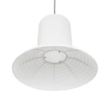 GLOBOSTAR® ROMINA 62003 Μοντέρνο Κρεμαστό Φωτιστικό Οροφής με Ντουί 1 x E27 AC 220-240V IP20 - Λευκό - Μ60 x Π60 x Υ51cm