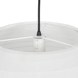 GLOBOSTAR® ROMINA 62005 Μοντέρνο Κρεμαστό Φωτιστικό Οροφής με Ντουί 1 x E27 AC 220-240V IP20 - Λευκό - Μ60 x Π60 x Υ55cm