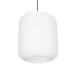 GLOBOSTAR® ROMINA 62000 Μοντέρνο Κρεμαστό Φωτιστικό Οροφής με Ντουί 1 x E27 AC 220-240V IP20 - Λευκό - Μ30 x Π30 x Υ37cm