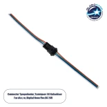 GloboStar® NEOVALE 70627 Σύνδεσμος Τροφοδοσίας για όλες τις Digital - Μ10 x Π0.9 x Υ1.3cm - Σετ 2 τμχ