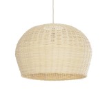 GLOBOSTAR® BERMUDA 01709 Boho Κρεμαστό Φωτιστικό Οροφής με Ντουί 1 x E27 AC 220-240V IP20 - Μπεζ - Μ50 x Π50 x Y34cm