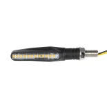 GLOBOSTAR® TURNLIGHT 81754 Φλας Μοτοσυκλέτας LED 1W/2W 110lm/220lm 120° DC 12V Αδιάβροχο IP65 Πορτοκαλί - Μ14 x Π2.3 x Υ1.9cm - Πακέτο 2 Τεμαχίων - 1 Χρόνο Εγγύηση