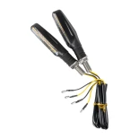 GLOBOSTAR® TURNLIGHT 81754 Φλας Μοτοσυκλέτας LED 1W/2W 110lm/220lm 120° DC 12V Αδιάβροχο IP65 Πορτοκαλί - Μ14 x Π2.3 x Υ1.9cm - Πακέτο 2 Τεμαχίων - 1 Χρόνο Εγγύηση