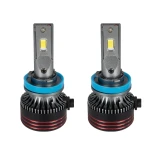 GloboStar® 82084 H8 HL Line KIT Βασικού Φωτισμού Αυτοκινήτου & Φορτηγού 3rd Generation Can-Bus Extreme Series LED CREE CXB COB 60W/120W 10000lm/20000lm DC 12V Αδιάβροχο IP67 Ψυχρό Λευκό 6000K