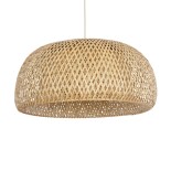 GLOBOSTAR® SAN TROPEZ 01627 Boho Κρεμαστό Φωτιστικό Οροφής με Ντουί 1 x E27 AC 220-240V IP20 - Μπεζ - Μ60 x Π60 x Υ29cm