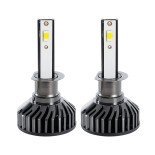 GLOBOSTAR® LEDKITF2 82020 Λάμπα H1 CANbus LED 30W/60W 3500lm/7000lm 360° DC 12-24V Αδιάβροχο IP65 Ψυχρό Λευκό 6000K - CREE COB Chip - Μ4 x Π4 x Υ7cm - Πακέτο 2 Τεμαχίων - 2 Χρόνια Εγγύηση