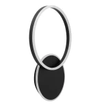 kelvo® VENOM KLV-101-0181-V2 Φωτιστικό Τοίχου / Απλίκα LED 45W 4500lm 360° AC 220-240V IP20 Ρυθμιζόμενο Λευκό CCT με Χειριστήριο από 2700K έως 6000K Dimmable - Lumileds SMD Chip - Μαύρο Ματ - Μ60 x Π40 x Υ7.5cm - 3 Χρόνια Εγγύηση