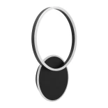 kelvo® VENOM KLV-101-0181-V2 Φωτιστικό Τοίχου / Απλίκα LED 45W 4500lm 360° AC 220-240V IP20 Ρυθμιζόμενο Λευκό CCT με Χειριστήριο από 2700K έως 6000K Dimmable - Lumileds SMD Chip - Μαύρο Ματ - Μ60 x Π40 x Υ7.5cm - 3 Χρόνια Εγγύηση