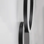 kelvo® VENOM KLV-101-0181-V2 Φωτιστικό Τοίχου / Απλίκα LED 45W 4500lm 360° AC 220-240V IP20 Ρυθμιζόμενο Λευκό CCT με Χειριστήριο από 2700K έως 6000K Dimmable - Lumileds SMD Chip - Μαύρο Ματ - Μ60 x Π40 x Υ7.5cm - 3 Χρόνια Εγγύηση