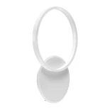 kelvo® VENOM KLV-101-0182-V2 Φωτιστικό Τοίχου / Απλίκα LED 45W 4500lm 360° AC 220-240V IP20 Ρυθμιζόμενο Λευκό CCT με Χειριστήριο από 2700K έως 6000K Dimmable - Lumileds SMD Chip - Λευκό Ματ - Μ60 x Π40 x Υ7.5cm - 3 Χρόνια Εγγύηση