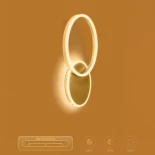 kelvo® VENOM KLV-101-0182-V2 Φωτιστικό Τοίχου / Απλίκα LED 45W 4500lm 360° AC 220-240V IP20 Ρυθμιζόμενο Λευκό CCT με Χειριστήριο από 2700K έως 6000K Dimmable - Lumileds SMD Chip - Λευκό Ματ - Μ60 x Π40 x Υ7.5cm - 3 Χρόνια Εγγύηση