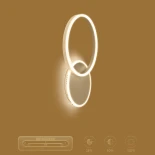 kelvo® VENOM KLV-101-0182-V2 Φωτιστικό Τοίχου / Απλίκα LED 45W 4500lm 360° AC 220-240V IP20 Ρυθμιζόμενο Λευκό CCT με Χειριστήριο από 2700K έως 6000K Dimmable - Lumileds SMD Chip - Λευκό Ματ - Μ60 x Π40 x Υ7.5cm - 3 Χρόνια Εγγύηση