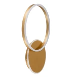 kelvo® VENOM KLV-101-0183-V2 Φωτιστικό Τοίχου / Απλίκα LED 45W 4500lm 360° AC 220-240V IP20 Ρυθμιζόμενο Λευκό CCT με Χειριστήριο από 2700K έως 6000K Dimmable - Lumileds SMD Chip - Χρυσό Πλατίνα - Μ60 x Π40 x Υ7.5cm - 3 Χρόνια Εγγύηση