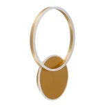 kelvo® VENOM KLV-101-0183-V2 Φωτιστικό Τοίχου / Απλίκα LED 45W 4500lm 360° AC 220-240V IP20 Ρυθμιζόμενο Λευκό CCT με Χειριστήριο από 2700K έως 6000K Dimmable - Lumileds SMD Chip - Χρυσό Πλατίνα - Μ60 x Π40 x Υ7.5cm - 3 Χρόνια Εγγύηση