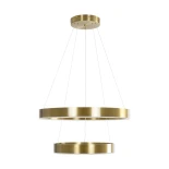 kelvo® VENOM KLV-101-0198-V2 Κρεμαστό Φωτιστικό Οροφής LED 75W 7500lm 120° AC 220-240V IP20 Ρυθμιζόμενο Λευκό CCT με Χειριστήριο από 2700K έως 6000K Dimmable - Lumileds SMD Chip - Χρυσό Πλατίνα - Μ60 x Π60 x Υ40cm - 3 Χρόνια Εγγύηση