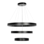 kelvo® VENOM KLV-101-0199-V2 Κρεμαστό Φωτιστικό Οροφής LED 120W 12000lm 120° AC 220-240V IP20 Ρυθμιζόμενο Λευκό CCT με Χειριστήριο από 2700K έως 6000K Dimmable - Lumileds SMD Chip - Μαύρο Ματ - Μ80 x Π80 x Υ80cm - 3 Χρόνια Εγγύηση