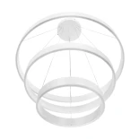 kelvo® VENOM KLV-101-0200-V2 Κρεμαστό Φωτιστικό Οροφής LED 120W 12000lm 120° AC 220-240V IP20 Ρυθμιζόμενο Λευκό CCT με Χειριστήριο από 2700K έως 6000K Dimmable - Lumileds SMD Chip - Λευκό Ματ - Μ80 x Π80 x Υ80cm - 3 Χρόνια Εγγύηση