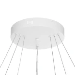 kelvo® VENOM KLV-101-0200-V2 Κρεμαστό Φωτιστικό Οροφής LED 120W 12000lm 120° AC 220-240V IP20 Ρυθμιζόμενο Λευκό CCT με Χειριστήριο από 2700K έως 6000K Dimmable - Lumileds SMD Chip - Λευκό Ματ - Μ80 x Π80 x Υ80cm - 3 Χρόνια Εγγύηση