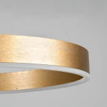 kelvo® VENOM KLV-101-0201-V2 Κρεμαστό Φωτιστικό Οροφής LED 120W 12000lm 120° AC 220-240V IP20 Ρυθμιζόμενο Λευκό CCT με Χειριστήριο από 2700K έως 6000K Dimmable - Lumileds SMD Chip - Χρυσό Πλατίνα - Μ80 x Π80 x Υ80cm - 3 Χρόνια Εγγύηση