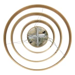 kelvo® VENOM KLV-101-0201-V2 Κρεμαστό Φωτιστικό Οροφής LED 120W 12000lm 120° AC 220-240V IP20 Ρυθμιζόμενο Λευκό CCT με Χειριστήριο από 2700K έως 6000K Dimmable - Lumileds SMD Chip - Χρυσό Πλατίνα - Μ80 x Π80 x Υ80cm - 3 Χρόνια Εγγύηση