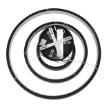 kelvo® NEMESIS KLV-101-0217-V2 Κρεμαστό Φωτιστικό Οροφής LED 100W 10000lm 180° AC 220-240V IP20 Ρυθμιζόμενο Λευκό CCT με Χειριστήριο από 2700K έως 6000K Dimmable - Lumileds SMD Chip - Μαύρο Ματ - Μ60 x Π60 x Υ60cm - 3 Χρόνια Εγγύηση