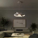 kelvo® NEMESIS KLV-101-0218-V2 Κρεμαστό Φωτιστικό Οροφής LED 100W 10000lm 180° AC 220-240V IP20 Ρυθμιζόμενο Λευκό CCT με Χειριστήριο από 2700K έως 6000K Dimmable - Lumileds SMD Chip - Λευκό Ματ - Μ60 x Π60 x Υ60cm - 3 Χρόνια Εγγύηση