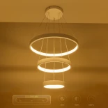 kelvo® NEMESIS KLV-101-0218-V2 Κρεμαστό Φωτιστικό Οροφής LED 100W 10000lm 180° AC 220-240V IP20 Ρυθμιζόμενο Λευκό CCT με Χειριστήριο από 2700K έως 6000K Dimmable - Lumileds SMD Chip - Λευκό Ματ - Μ60 x Π60 x Υ60cm - 3 Χρόνια Εγγύηση