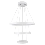 kelvo® NEMESIS KLV-101-0218-V2 Κρεμαστό Φωτιστικό Οροφής LED 100W 10000lm 180° AC 220-240V IP20 Ρυθμιζόμενο Λευκό CCT με Χειριστήριο από 2700K έως 6000K Dimmable - Lumileds SMD Chip - Λευκό Ματ - Μ60 x Π60 x Υ60cm - 3 Χρόνια Εγγύηση