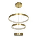 kelvo® NEMESIS KLV-101-0219-V2 Κρεμαστό Φωτιστικό Οροφής LED 100W 10000lm 180° AC 220-240V IP20 Ρυθμιζόμενο Λευκό CCT με Χειριστήριο από 2700K έως 6000K Dimmable - Lumileds SMD Chip - Χρυσό Πλατίνα - Μ60 x Π60 x Υ60cm - 3 Χρόνια Εγγύηση