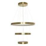 kelvo® NEMESIS KLV-101-0219-V2 Κρεμαστό Φωτιστικό Οροφής LED 100W 10000lm 180° AC 220-240V IP20 Ρυθμιζόμενο Λευκό CCT με Χειριστήριο από 2700K έως 6000K Dimmable - Lumileds SMD Chip - Χρυσό Πλατίνα - Μ60 x Π60 x Υ60cm - 3 Χρόνια Εγγύηση