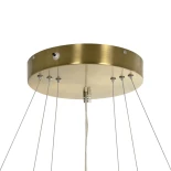 kelvo® NEMESIS KLV-101-0219-V2 Κρεμαστό Φωτιστικό Οροφής LED 100W 10000lm 180° AC 220-240V IP20 Ρυθμιζόμενο Λευκό CCT με Χειριστήριο από 2700K έως 6000K Dimmable - Lumileds SMD Chip - Χρυσό Πλατίνα - Μ60 x Π60 x Υ60cm - 3 Χρόνια Εγγύηση