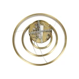 kelvo® NEMESIS KLV-101-0219-V2 Κρεμαστό Φωτιστικό Οροφής LED 100W 10000lm 180° AC 220-240V IP20 Ρυθμιζόμενο Λευκό CCT με Χειριστήριο από 2700K έως 6000K Dimmable - Lumileds SMD Chip - Χρυσό Πλατίνα - Μ60 x Π60 x Υ60cm - 3 Χρόνια Εγγύηση