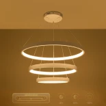 kelvo® NEMESIS KLV-101-0221-V2 Κρεμαστό Φωτιστικό Οροφής LED 120W 12000lm 180° AC 220-240V IP20 Ρυθμιζόμενο Λευκό CCT με Χειριστήριο από 2700K έως 6000K Dimmable - Lumileds SMD Chip - Λευκό Ματ - Μ80 x Π80 x Υ80cm - 3 Χρόνια Εγγύηση