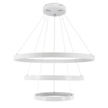 kelvo® NEMESIS KLV-101-0221-V2 Κρεμαστό Φωτιστικό Οροφής LED 120W 12000lm 180° AC 220-240V IP20 Ρυθμιζόμενο Λευκό CCT με Χειριστήριο από 2700K έως 6000K Dimmable - Lumileds SMD Chip - Λευκό Ματ - Μ80 x Π80 x Υ80cm - 3 Χρόνια Εγγύηση