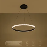 kelvo® DIAMOND KLV-101-0229 Κρεμαστό Φωτιστικό Οροφής LED 45W 4500lm 180° AC 220-240V IP20 Ρυθμιζόμενο Λευκό CCT με Χειριστήριο από 2700K έως 6000K Dimmable - Lumileds SMD Chip - Μαύρο Ματ - Μ60 x Π60 x Υ3cm - 3 Χρόνια Εγγύηση