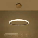 kelvo® DIAMOND KLV-101-0230 Κρεμαστό Φωτιστικό Οροφής LED 45W 4500lm 180° AC 220-240V IP20 Ρυθμιζόμενο Λευκό CCT με Χειριστήριο από 2700K έως 6000K Dimmable - Lumileds SMD Chip - Χρυσό Πλατίνα - Μ60 x Π60 x Υ3cm - 3 Χρόνια Εγγύηση