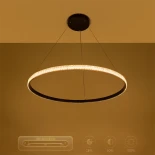 kelvo® DIAMOND KLV-101-0231 Κρεμαστό Φωτιστικό Οροφής LED 67W 6700lm 180° AC 220-240V IP20 Ρυθμιζόμενο Λευκό CCT με Χειριστήριο από 2700K έως 6000K Dimmable - Lumileds SMD Chip - Μαύρο Ματ - Μ80 x Π80 x Υ3cm - 3 Χρόνια Εγγύηση