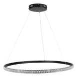 kelvo® DIAMOND KLV-101-0231 Κρεμαστό Φωτιστικό Οροφής LED 67W 6700lm 180° AC 220-240V IP20 Ρυθμιζόμενο Λευκό CCT με Χειριστήριο από 2700K έως 6000K Dimmable - Lumileds SMD Chip - Μαύρο Ματ - Μ80 x Π80 x Υ3cm - 3 Χρόνια Εγγύηση