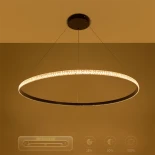 kelvo® DIAMOND KLV-101-0233 Κρεμαστό Φωτιστικό Οροφής LED 75W 7500lm 180° AC 220-240V IP20 Ρυθμιζόμενο Λευκό CCT με Χειριστήριο από 2700K έως 6000K Dimmable - Lumileds SMD Chip - Μαύρο Ματ - Μ100 x Π100 x Υ3cm - 3 Χρόνια Εγγύηση