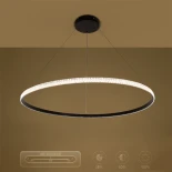 kelvo® DIAMOND KLV-101-0233 Κρεμαστό Φωτιστικό Οροφής LED 75W 7500lm 180° AC 220-240V IP20 Ρυθμιζόμενο Λευκό CCT με Χειριστήριο από 2700K έως 6000K Dimmable - Lumileds SMD Chip - Μαύρο Ματ - Μ100 x Π100 x Υ3cm - 3 Χρόνια Εγγύηση