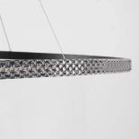kelvo® DIAMOND KLV-101-0233 Κρεμαστό Φωτιστικό Οροφής LED 75W 7500lm 180° AC 220-240V IP20 Ρυθμιζόμενο Λευκό CCT με Χειριστήριο από 2700K έως 6000K Dimmable - Lumileds SMD Chip - Μαύρο Ματ - Μ100 x Π100 x Υ3cm - 3 Χρόνια Εγγύηση