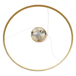 kelvo® DIAMOND KLV-101-0234 Κρεμαστό Φωτιστικό Οροφής LED 75W 7500lm 180° AC 220-240V IP20 Ρυθμιζόμενο Λευκό CCT με Χειριστήριο από 2700K έως 6000K Dimmable - Lumileds SMD Chip - Χρυσό Πλατίνα - Μ100 x Π100 x Υ3cm - 3 Χρόνια Εγγύηση