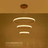 kelvo® DIAMOND KLV-101-0238 Κρεμαστό Φωτιστικό Οροφής LED 100W 10000lm 180° AC 220-240V IP20 Ρυθμιζόμενο Λευκό CCT με Χειριστήριο από 2700K έως 6000K Dimmable - Lumileds SMD Chip - Χρυσό Πλατίνα - Μ60 x Π60 x Υ60cm - 3 Χρόνια Εγγύηση